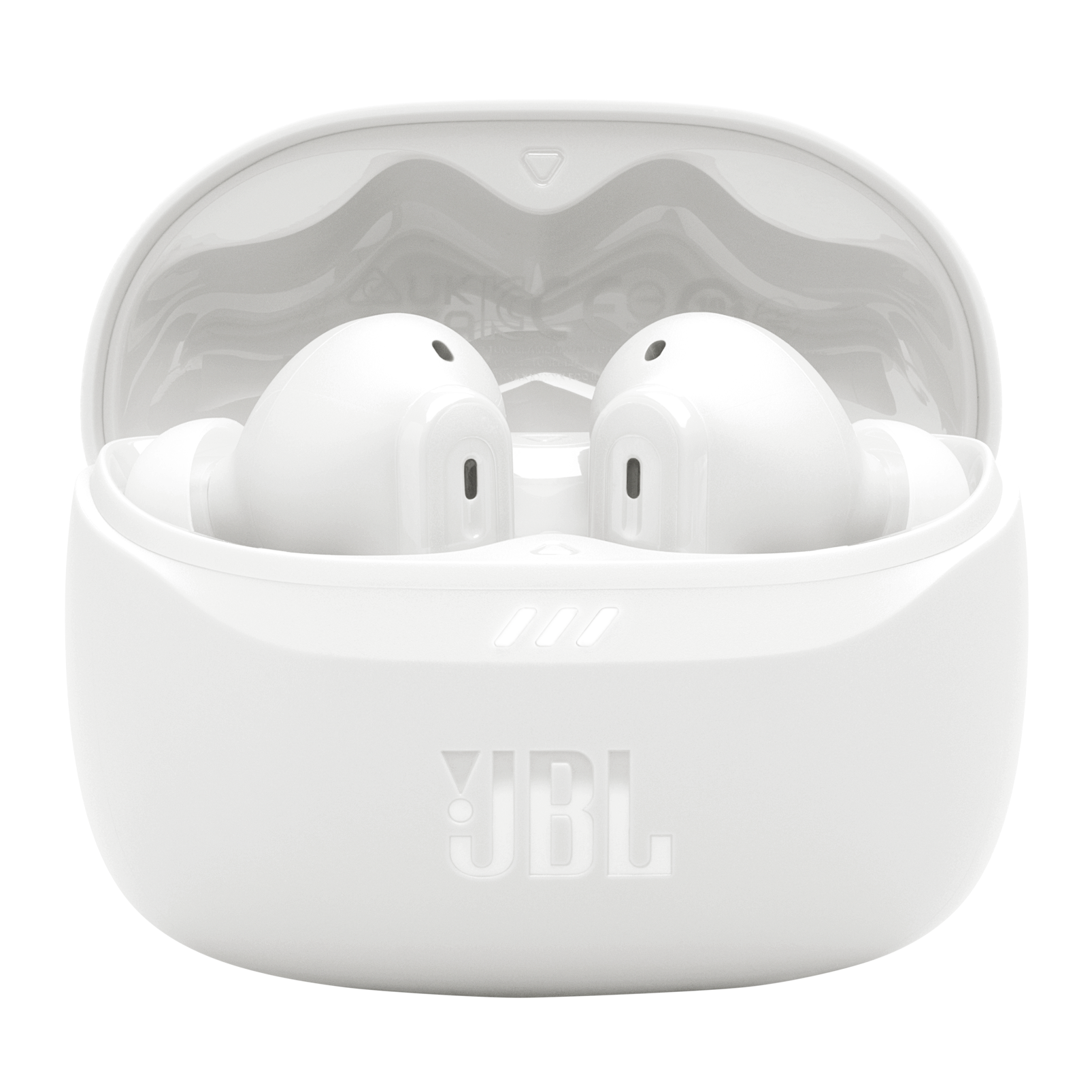 JBL Tune Beam 2 - White - True Wireless Noise Cancelling Earbuds - Top